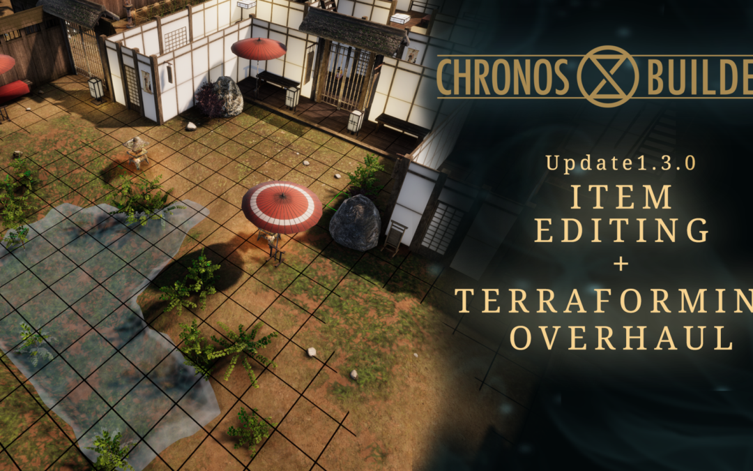 Enjoy the all new Item Editing and Terraforming systems in Version 1.3.0!!